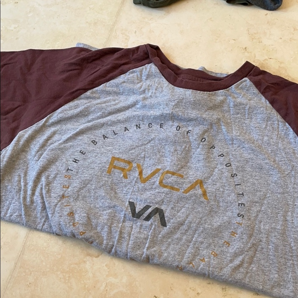 RVCA Men’s Short Sleeve Baseball Tee